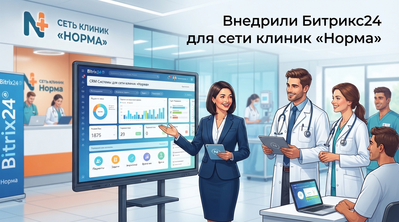 Внедрили Битрикс24 для сети клиник «Норма»